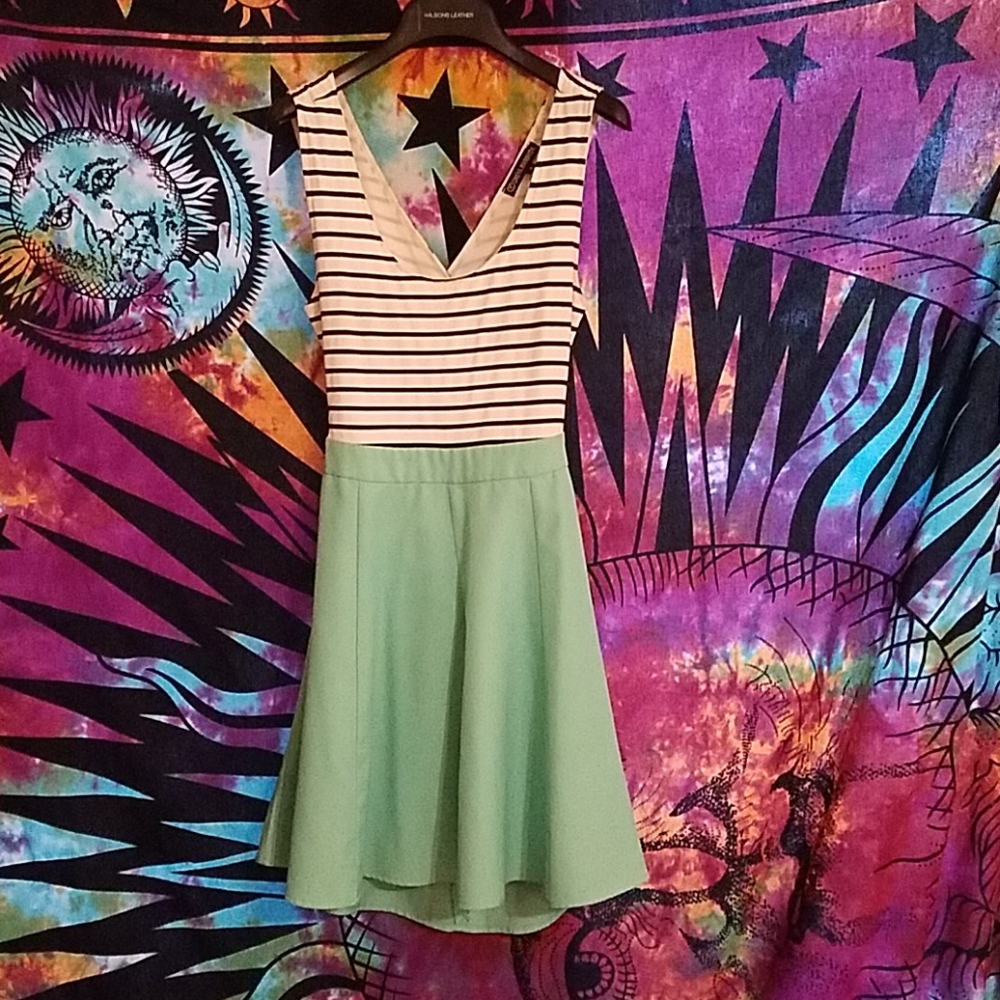 Mint skater dress
